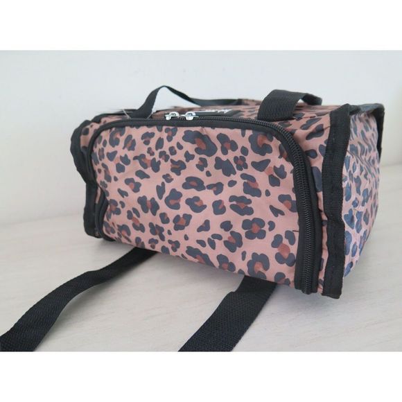 Nicole Miller New York N3550-92B Leopard Print Insulated 11" Lunch Tote - Picture 10 of 10